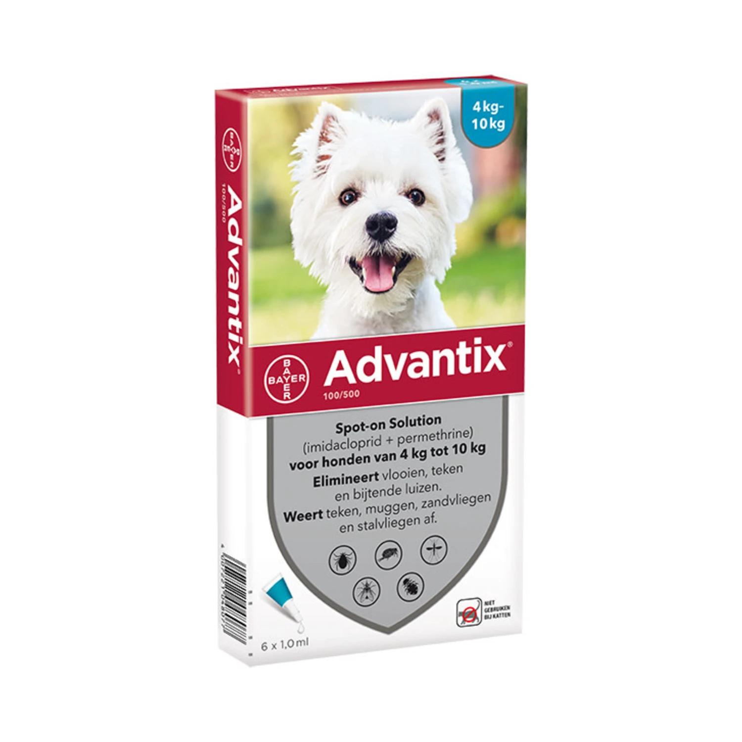 Advantix Advantix Hond 100 - 4-10 kilo 6 pip Advantix Advantix Hond 100 - 4-10 Kilo 6 Pip -Hondenbenodigdheden Winkel advantix advantix hond 100 4 10 kilo 6 pip