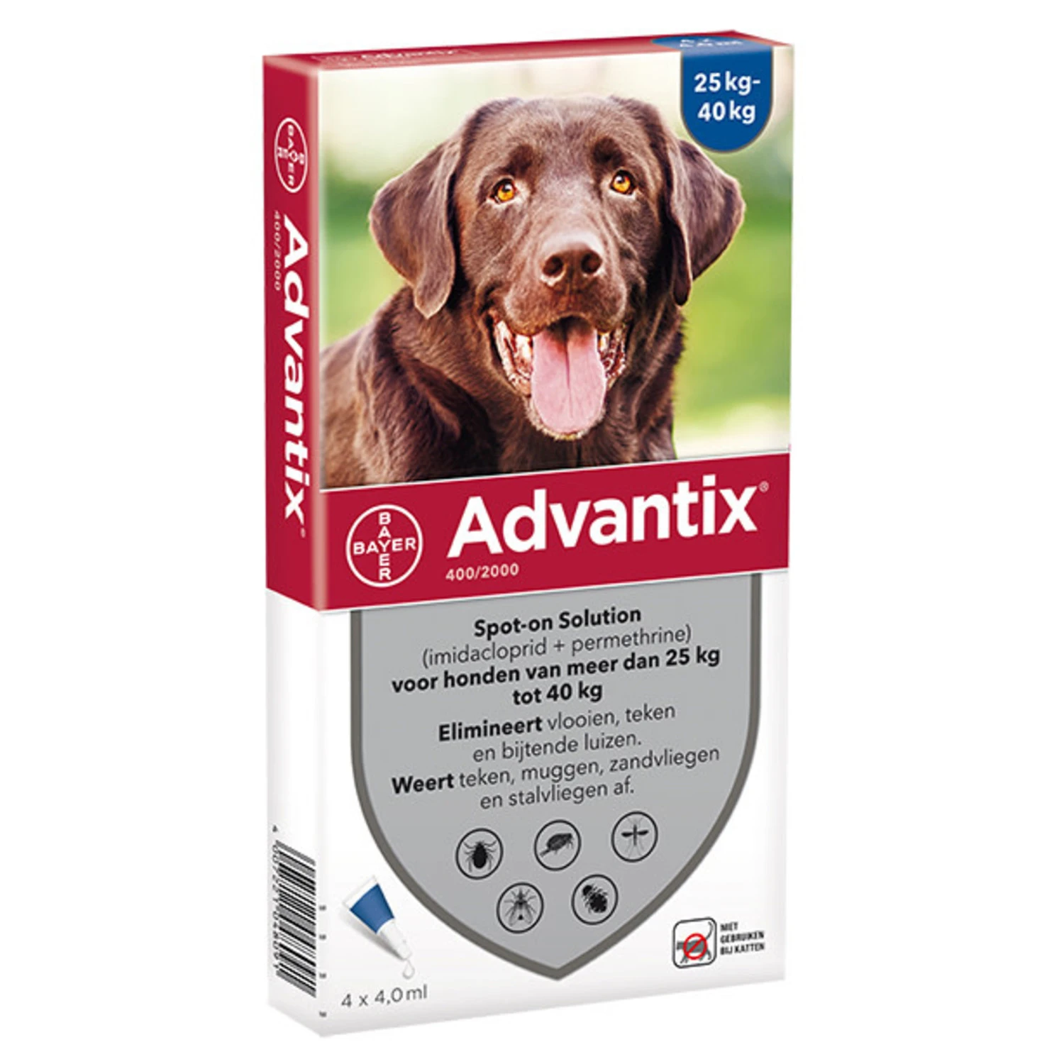 Advantix Advantix Hond 400 - 25-40 kilo 4 pip Advantix Advantix Hond 400 - 25-40 Kilo 4 Pip -Hondenbenodigdheden Winkel advantix advantix hond 400 25 40 kilo 4 pip