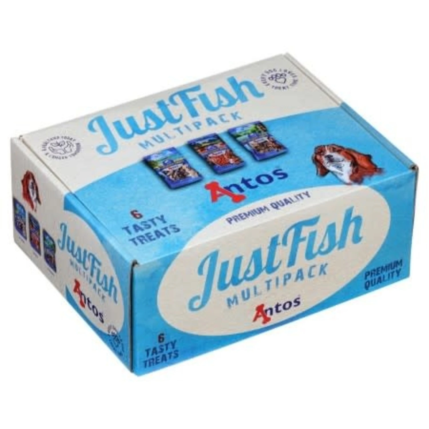 Antos Antos JustFish Multipack - Snackpakket - 6 items Antos Antos JustFish Multipack - Snackpakket - 6 Items -Hondenbenodigdheden Winkel antos antos justfish multipack snackpakket 6 items