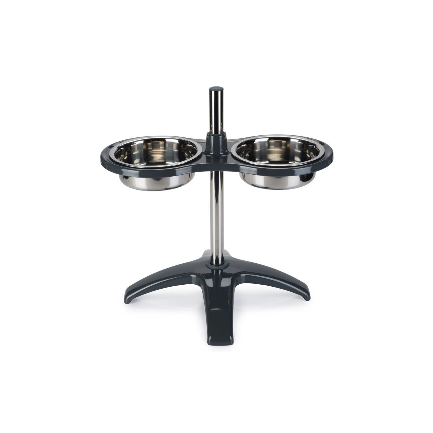 Beeztees Beeztees Voederstandaard Orino - Grijs - 53x45 cm Beeztees Beeztees Voederstandaard Orino - Grijs - 53x45 Cm -Hondenbenodigdheden Winkel beeztees beeztees voederstandaard orino grijs 53x4 1