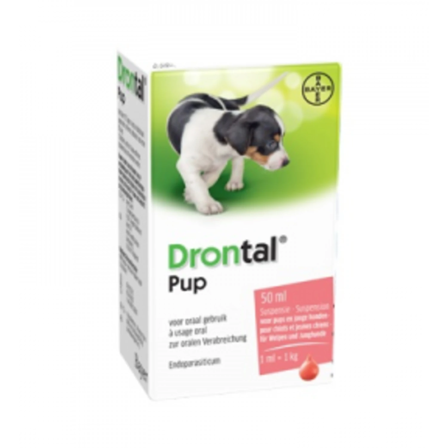 Drontal Drontal Pup Suspensie 2,5% - 50 ml Drontal Drontal Pup Suspensie 2,5% - 50 Ml -Hondenbenodigdheden Winkel drontal drontal pup suspensie 25 50 ml