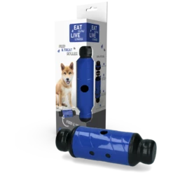 Eat Slow Live Longer Feed And Treat Roller - Blauw - L - 23 X ø 8 Cm