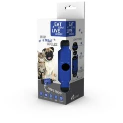 Eat Slow Live Longer Feed And Treat Roller - Blauw - S - 16,5 X ø 7 Cm -Hondenbenodigdheden Winkel eat slow live longer feed and treat roller blauw s 2