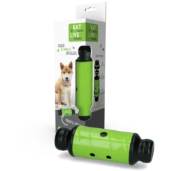 Eat Slow Live Longer Feed And Treat Roller - Groen - L - 23 X ø 8 Cm 4 Eat Slow Live Longer Feed And Treat Roller - Groen - L - 23 X ø 8 Cm -Hondenbenodigdheden Winkel eat slow live longer feed and treat roller groen l 4