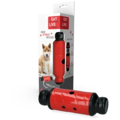 Eat Slow Live Longer Feed And Treat Roller - Rood - L - 23 X ø 8 Cm