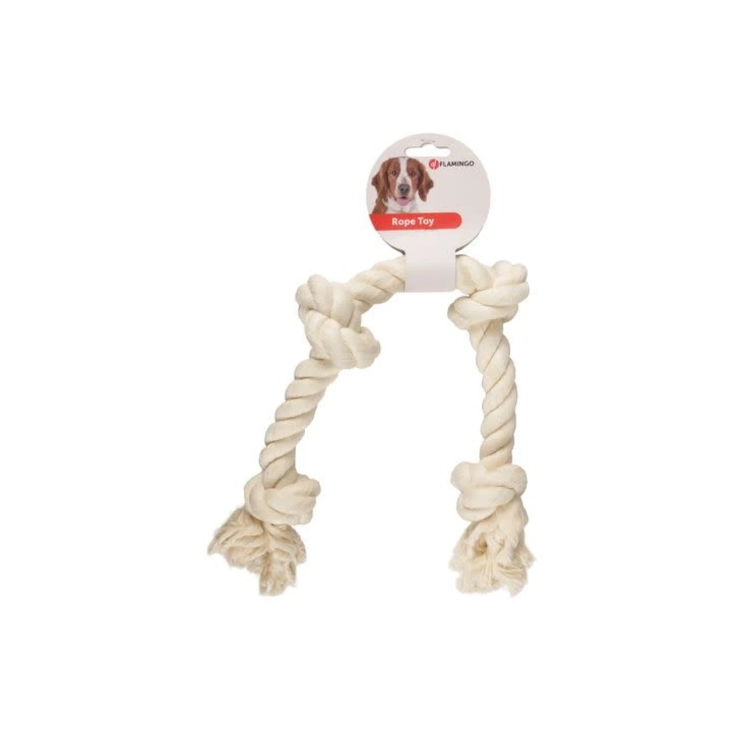 Flamingo Flostouw Jack - Katoen - Wit XXL - 4 knopen - 60 cm Flamingo Flostouw Jack - Katoen - Wit XXL - 4 Knopen - 60 Cm -Hondenbenodigdheden Winkel flamingo flostouw jack katoen wit xxl 4 knopen 60