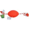 Gebr. De Boon Boon Activitybal Met Floss - Oranje/Wit - 70 Cm