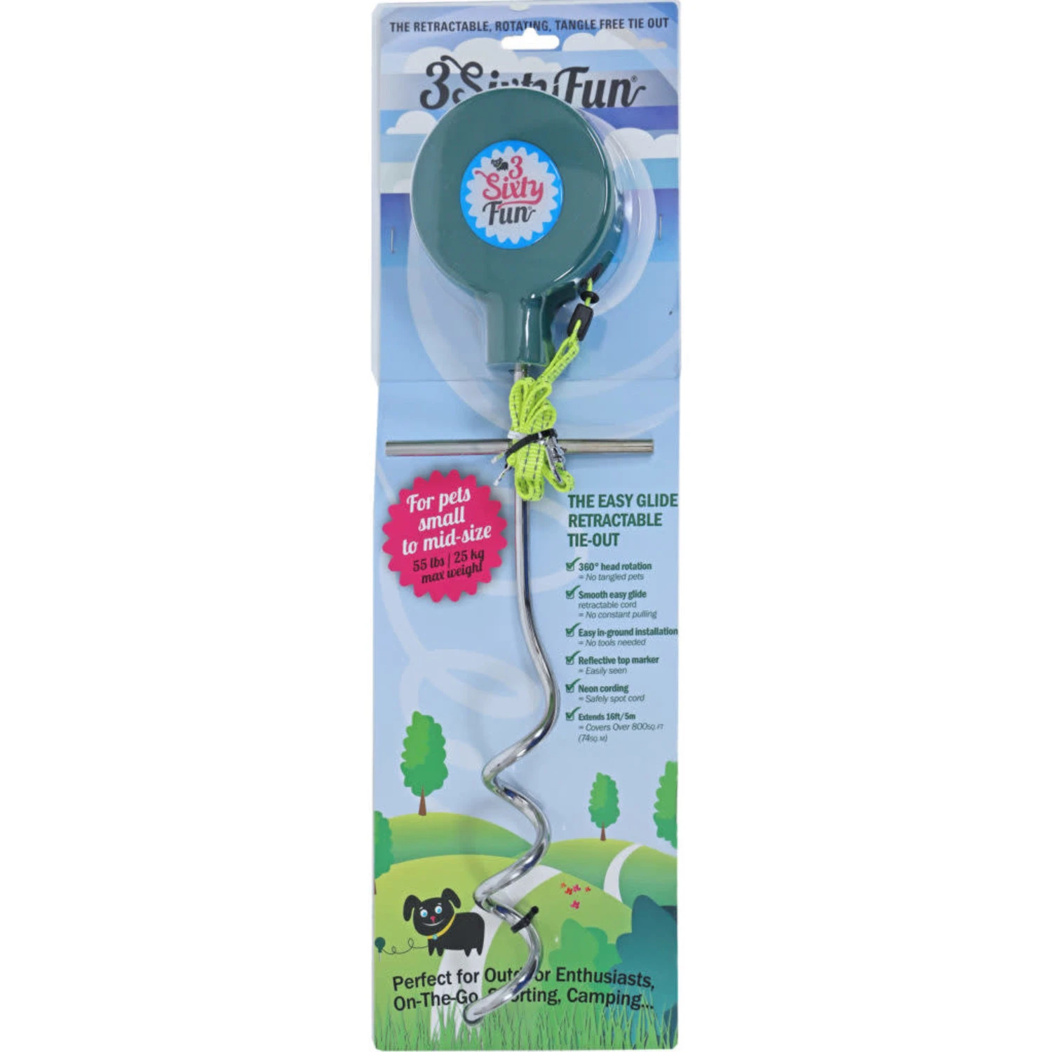 Gebr. de Boon Boon Campingset - 3 sixtyfun roterende aanleglijn hond - 5 meter Gebr. De Boon Boon Campingset - 3 Sixtyfun Roterende Aanleglijn Hond - 5 Meter -Hondenbenodigdheden Winkel gebr de boon boon campingset 3 sixtyfun roterende