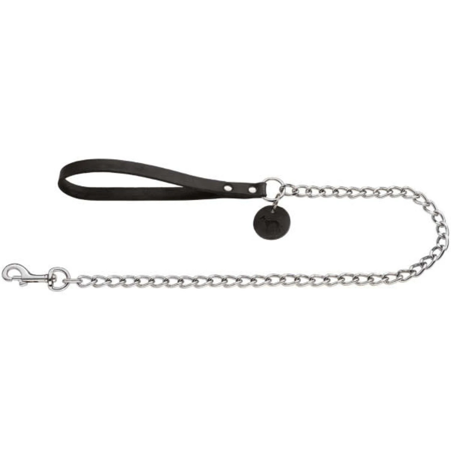 Hunter Hunter Hondenriem Ketting - Leren handvat Zwart Hunter Hunter Hondenriem Ketting - Leren Handvat Zwart -Hondenbenodigdheden Winkel hunter hunter hondenriem ketting leren handvat zwa 1