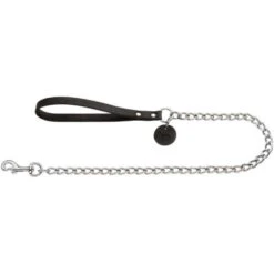 Hunter Hunter Hondenriem Ketting - Leren Handvat Zwart 2 Hunter Hunter Hondenriem Ketting - Leren Handvat Zwart -Hondenbenodigdheden Winkel hunter hunter hondenriem ketting leren handvat zwa 2