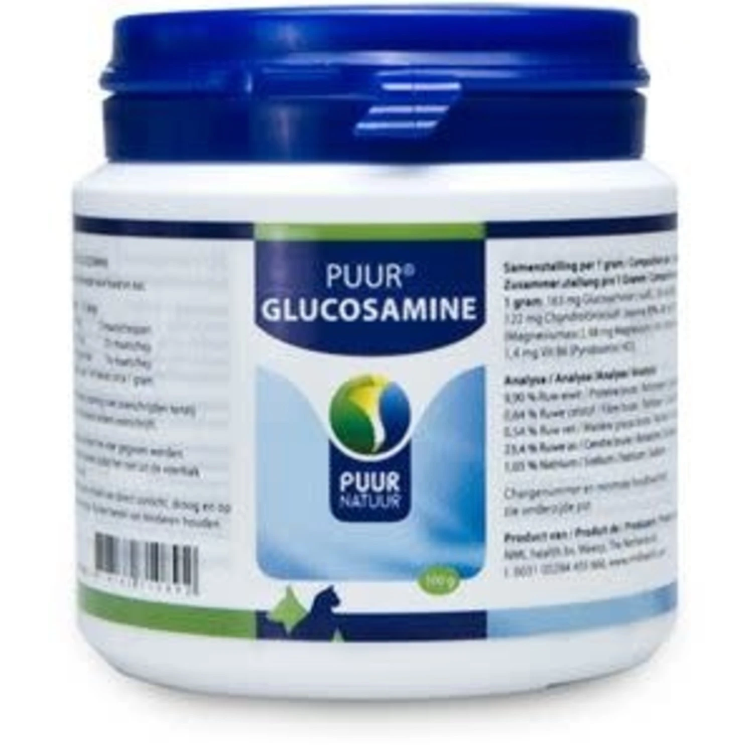 PUUR Puur Glucosamine H+K - 100 gram PUUR Puur Glucosamine H+K - 100 Gram -Hondenbenodigdheden Winkel puur puur glucosamine hk 100 gram
