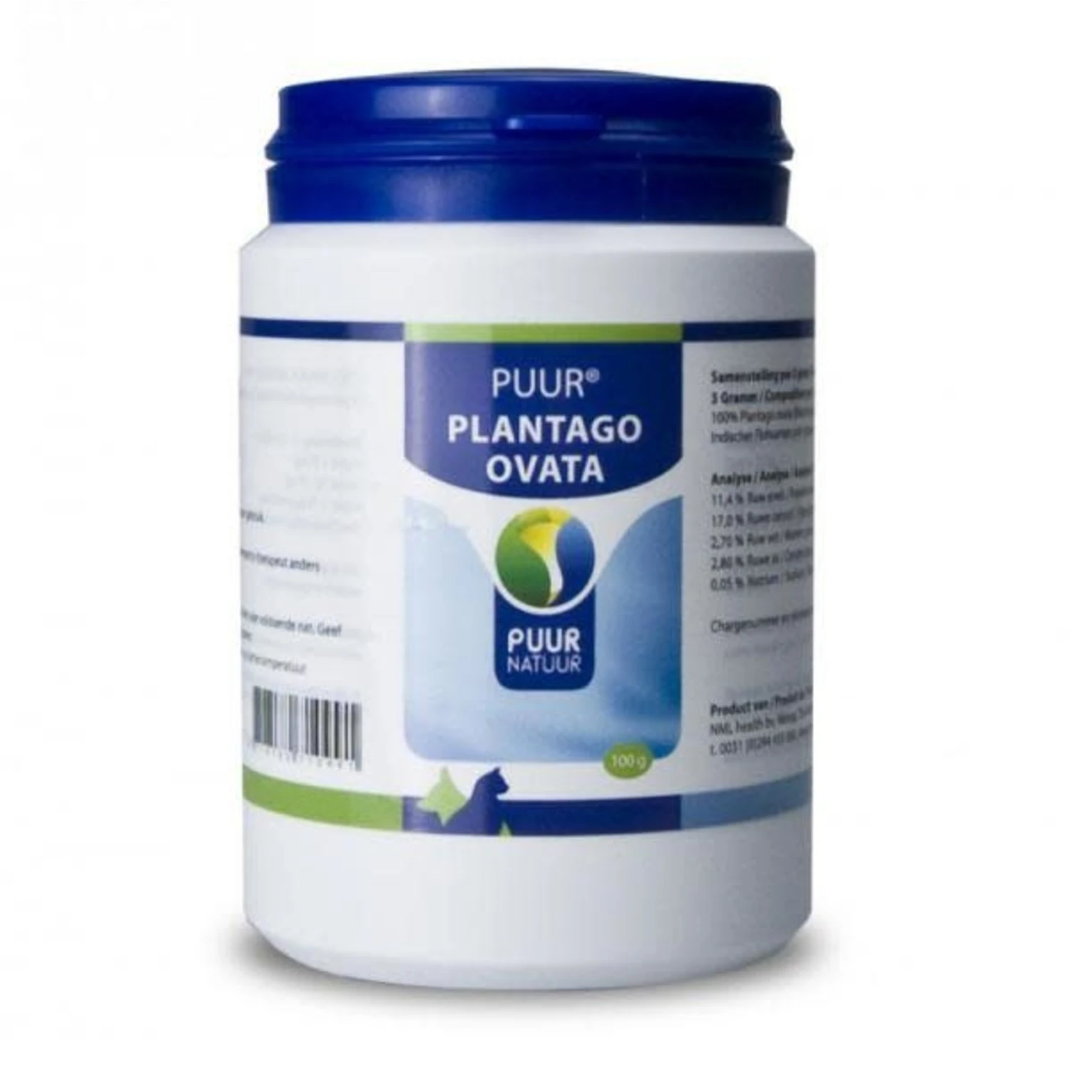 PUUR Puur Plantago Ovata - 100 gr PUUR Puur Plantago Ovata - 100 Gr -Hondenbenodigdheden Winkel puur puur plantago ovata 100 gr